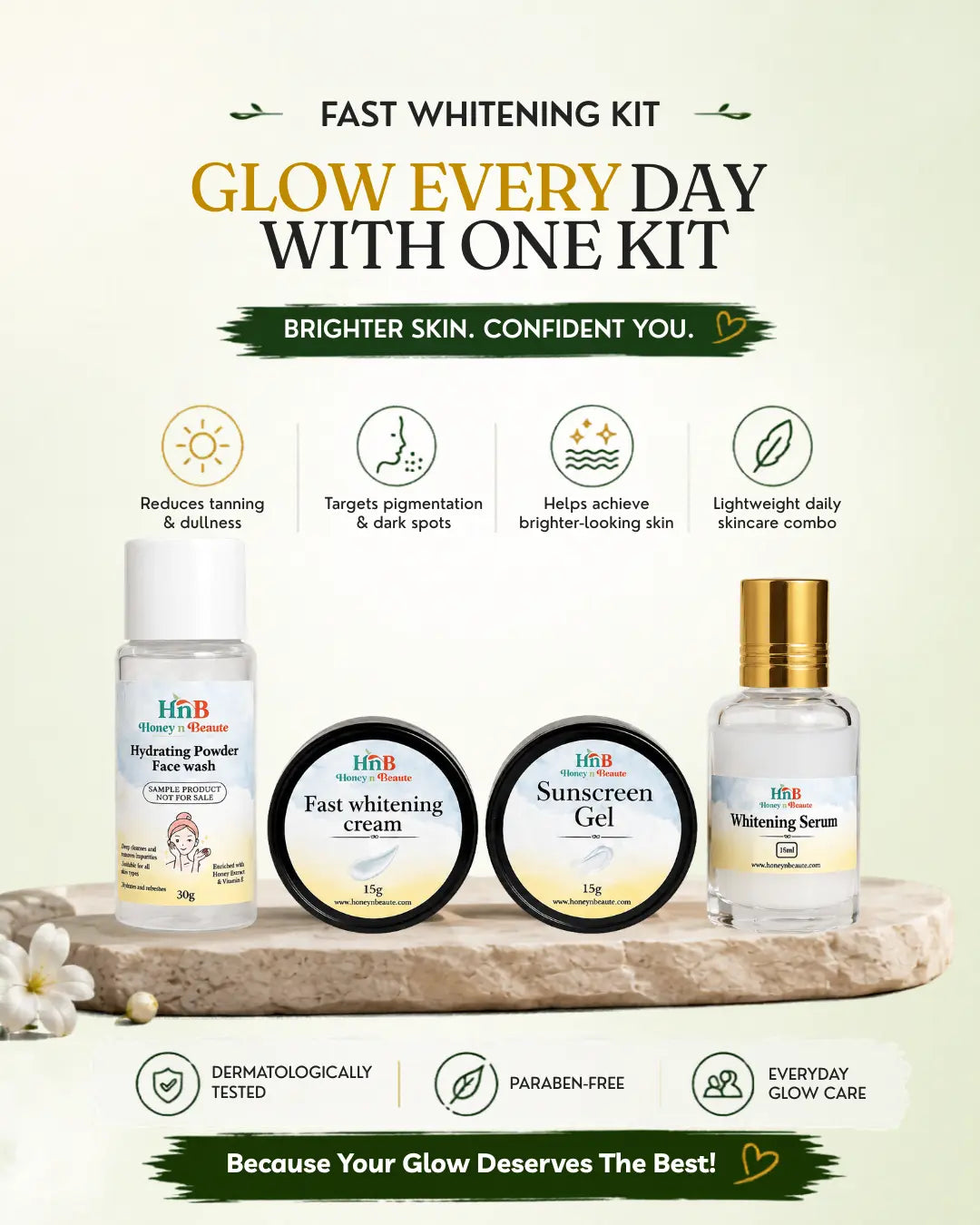 Fast whitening kit