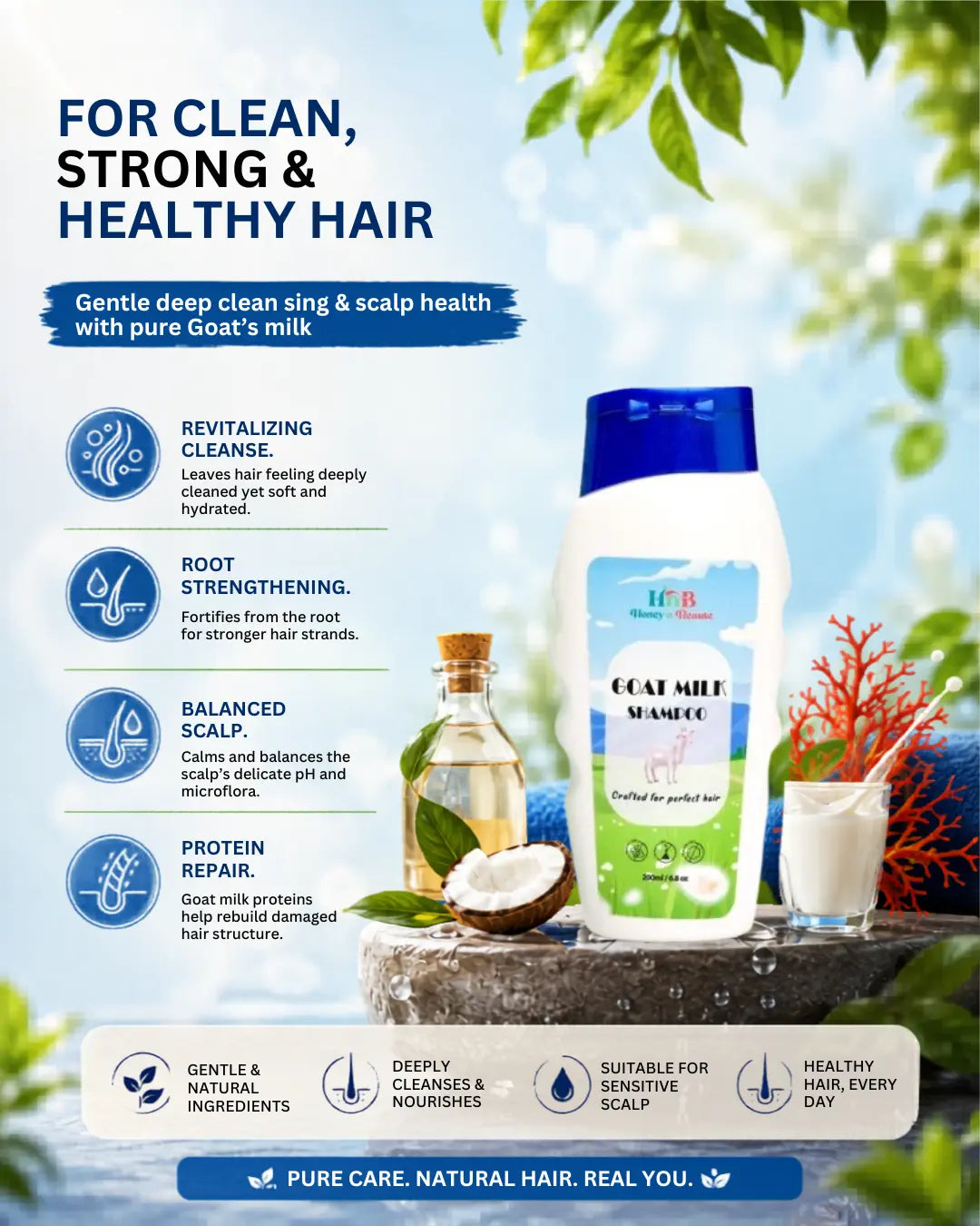 Goat milk shampoo 200ml