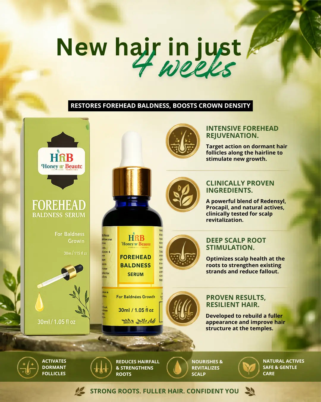 Forehead baldness serum 30ml