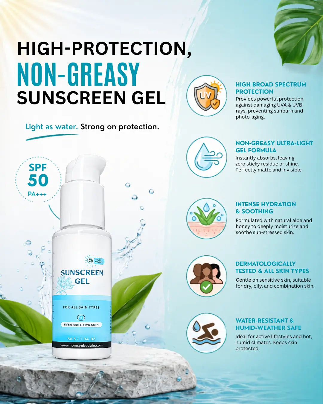 Sunscreen gel 50g