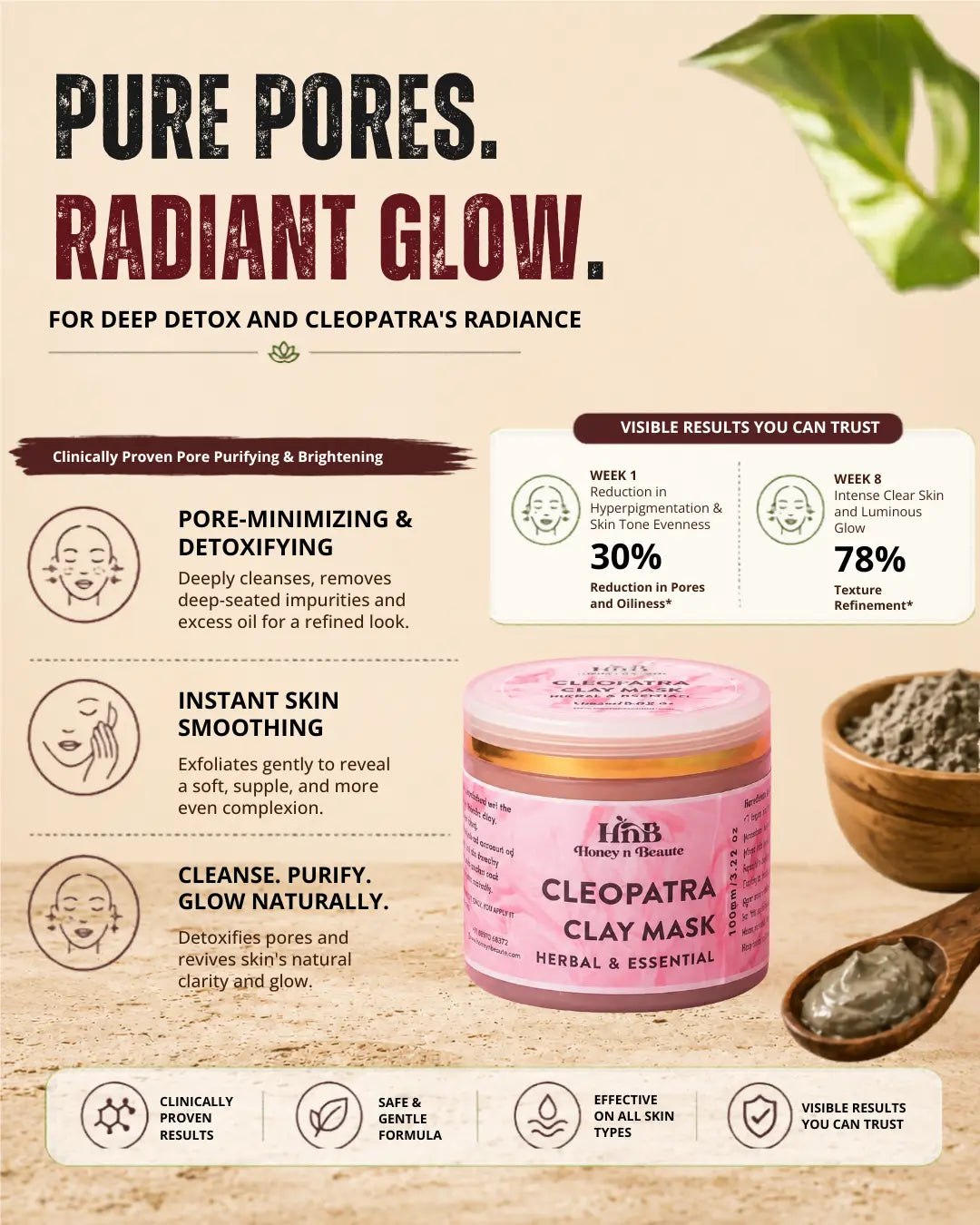 Cleopatra Clay Mask 100g