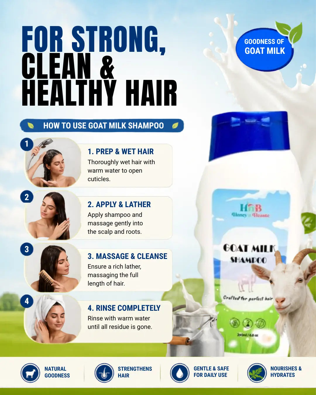 Goat Milk Shampoo 200ml