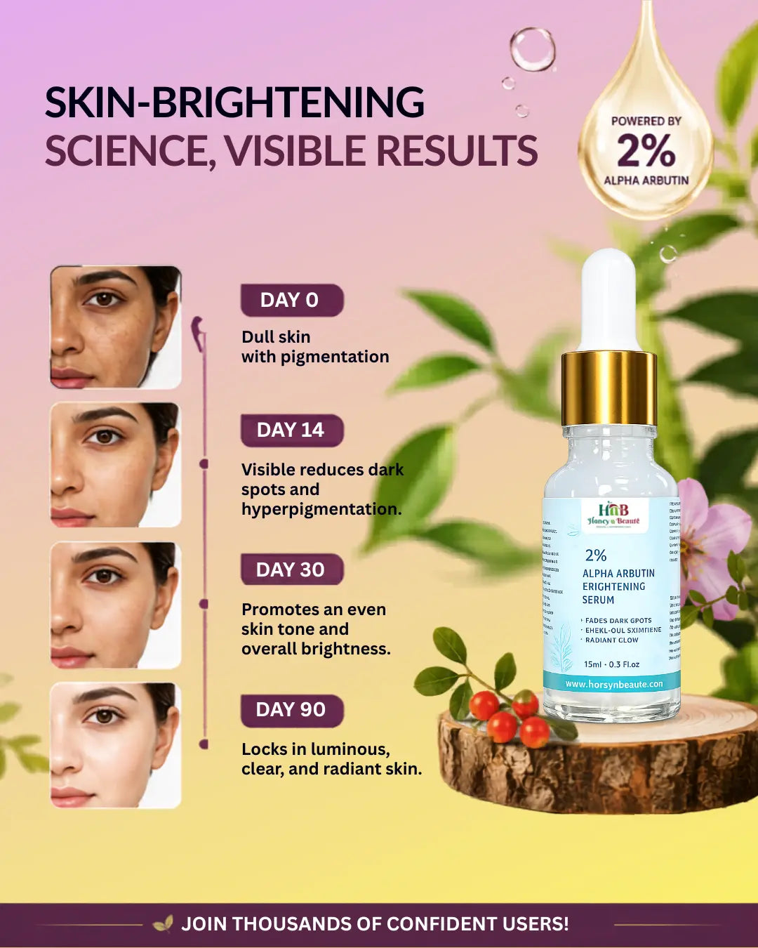 2% alpha arbutin Skin Brightening serum 15ml