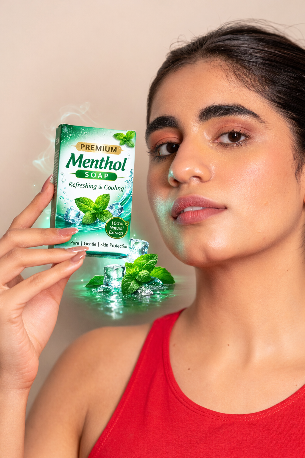 Refreshing menthol soap 100g